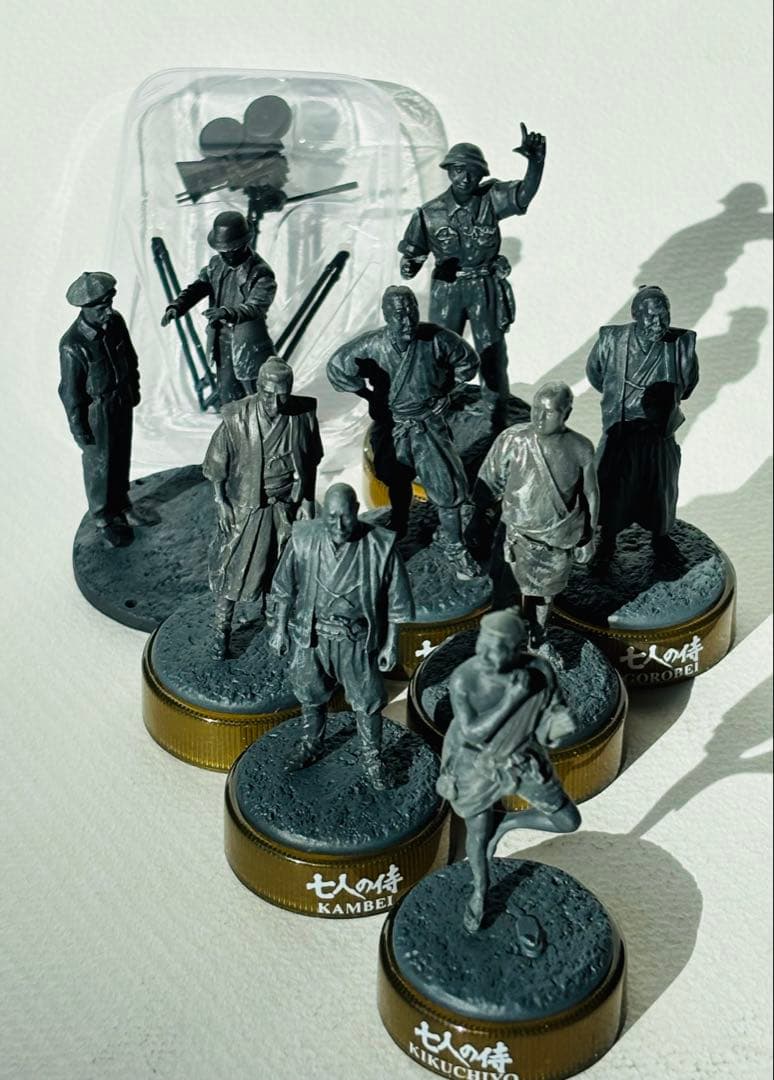 よみがえる巨匠の現場　七人の侍編　黒澤明　海洋堂　モノクロ8種セット