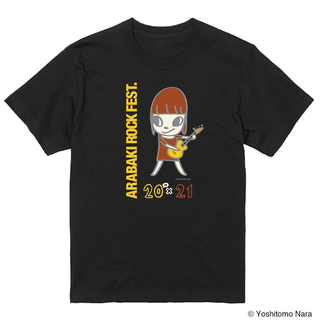奈良美智のTシャツ(BLACK)2021