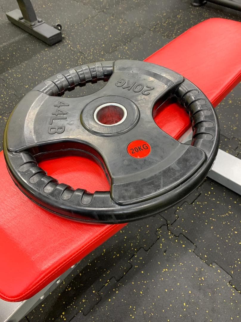 50mm 3グリップラバープレート　２０㎏４枚【新品、未使用】