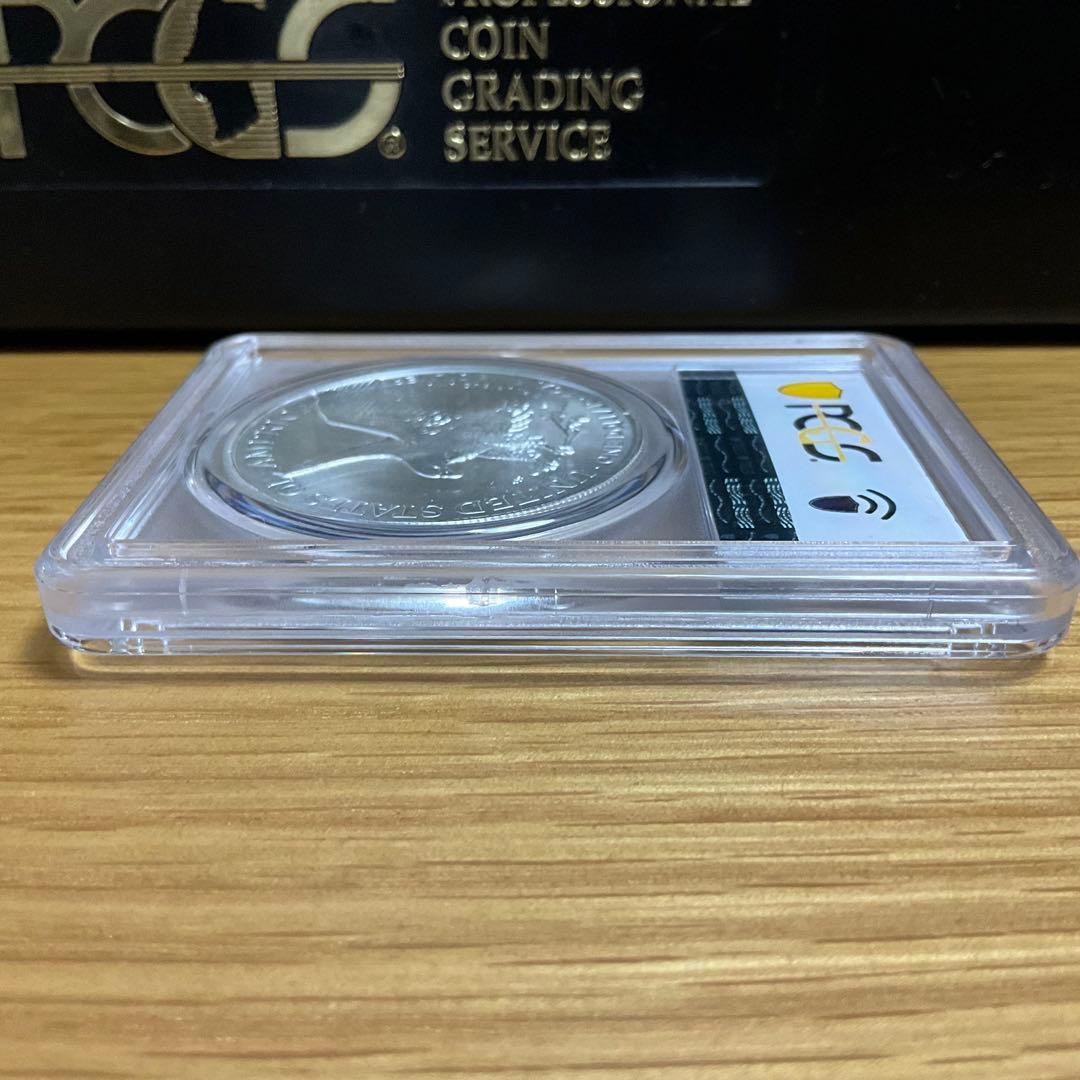 【新品】Eagleシルバーイーグル銀貨2022-W PCGS MS70 Blue