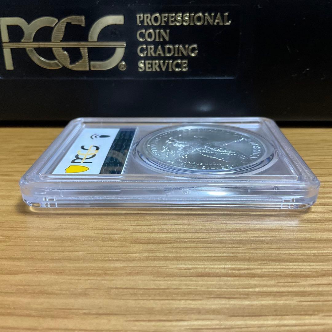 【新品】Eagleシルバーイーグル銀貨2022-W PCGS MS70 Blue