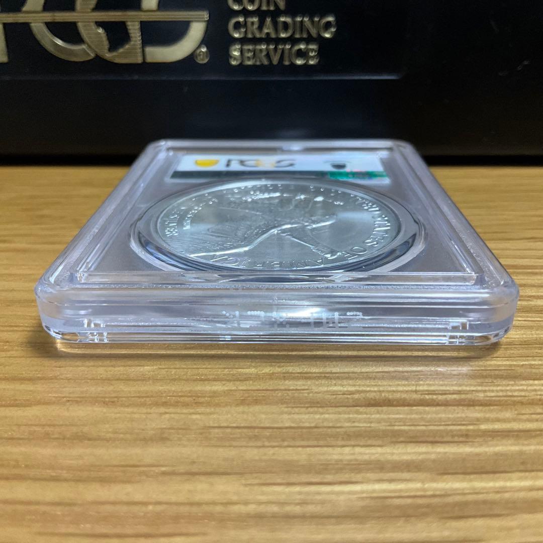 【新品】Eagleシルバーイーグル銀貨2022-W PCGS MS70 Blue
