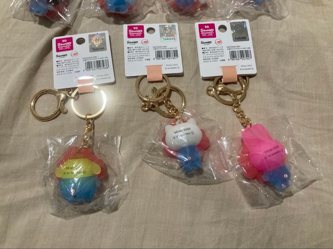 【新品未使用】サンリオ クリア ミャクミャク 7種　コンプリート 関西万博