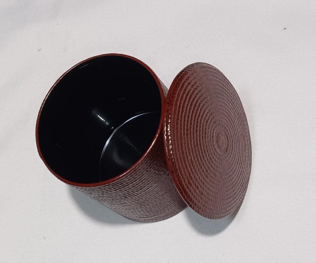 茶道具　輪島塗　秋峰作　乾漆縄目金輪寺棗　超美品！！