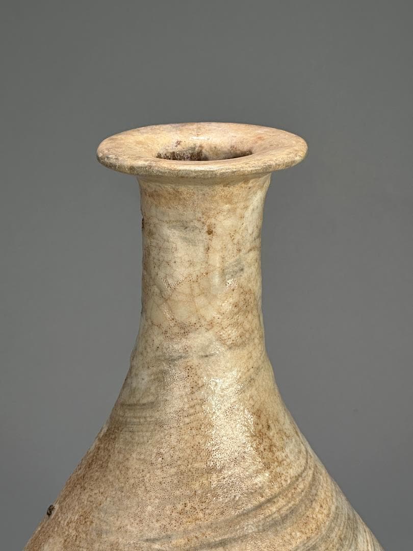 韓国美術　李朝時代　15～16世紀　李朝中期　刷毛目花瓶　華道具