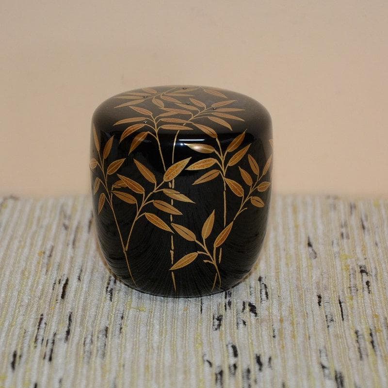 茶道具　中棗　笹露棗　美品　輪島塗　引持龍峰　送料込み