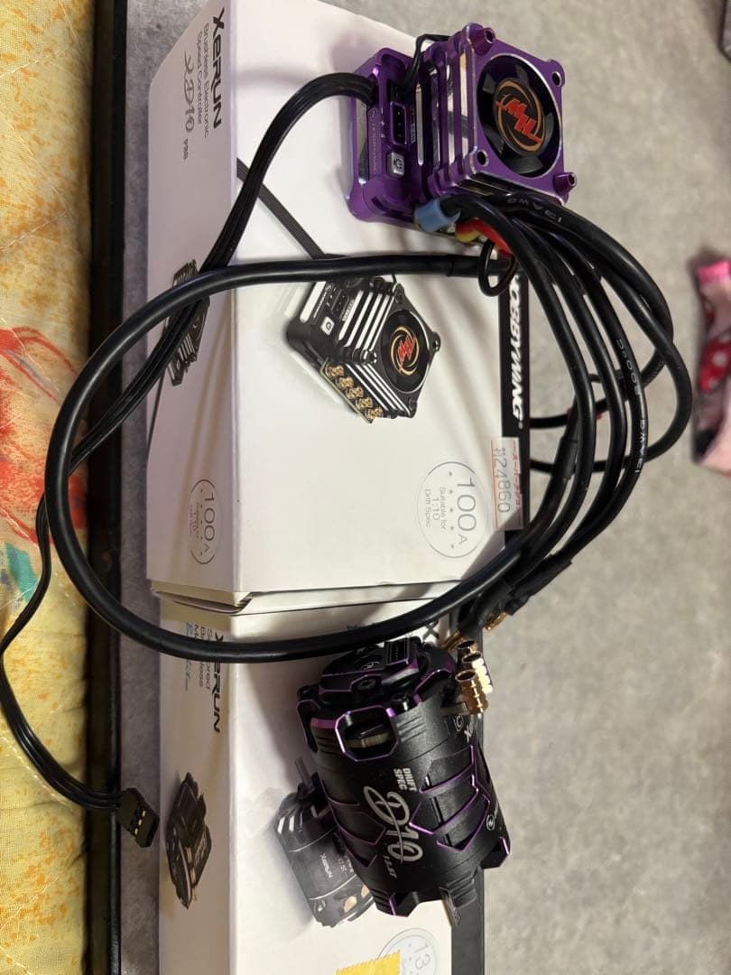 hobby wing ブラシレスESCコンボ　XD10 13.5T パープル