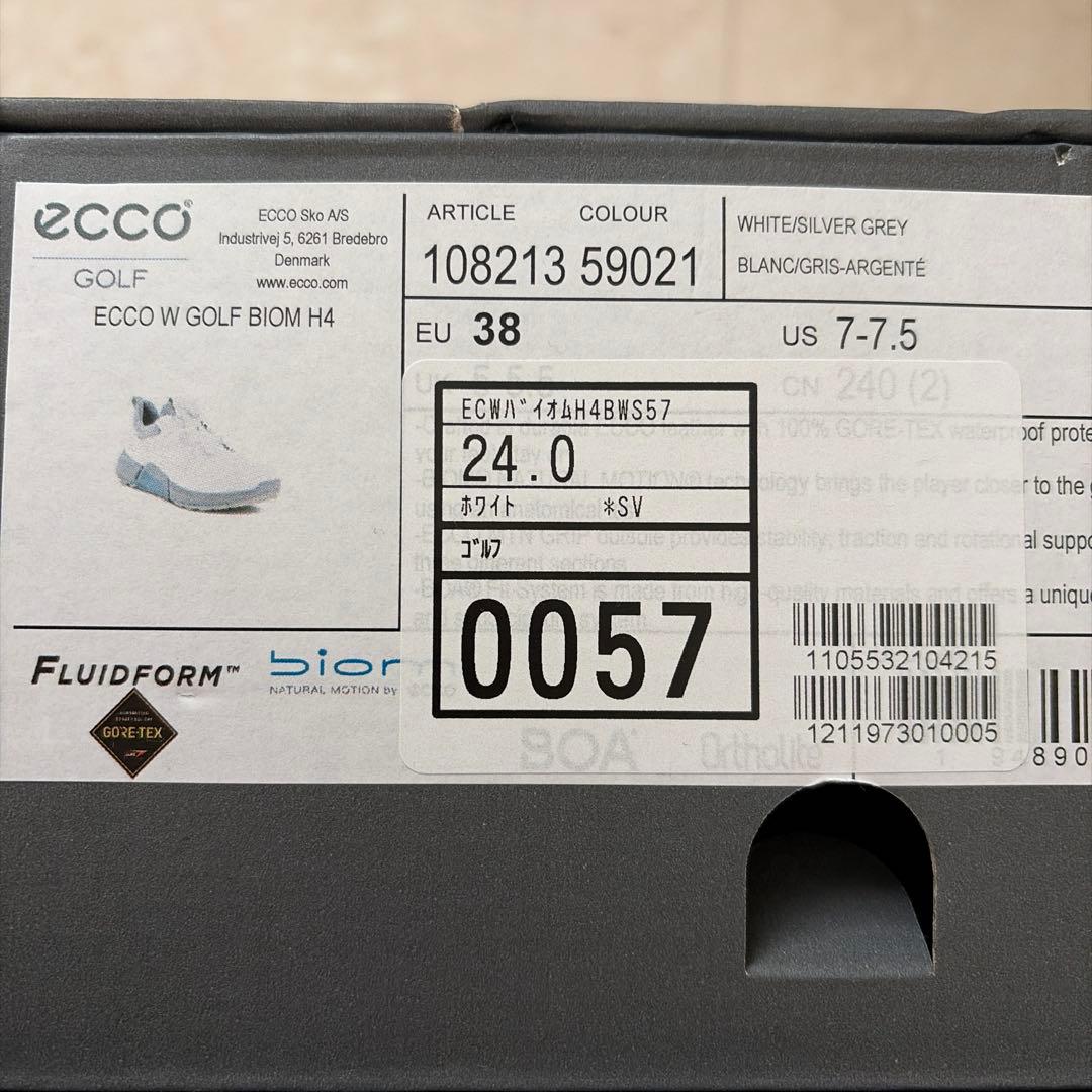 ecco エコー　ゴルフシューズ　ダイヤル式　 サイズ38（24㎝）
