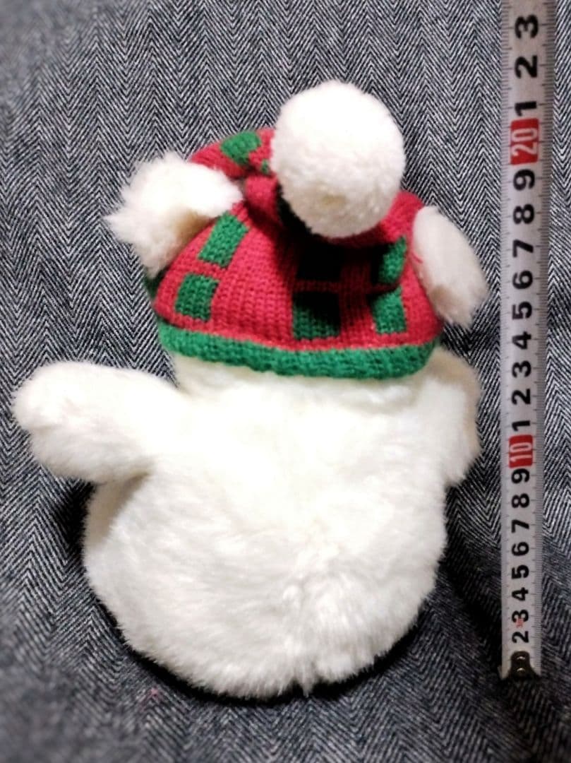 SANTA BEAR シロクマ 白熊 ぬいぐるみ ニット帽 ヴィンテージ 非売品