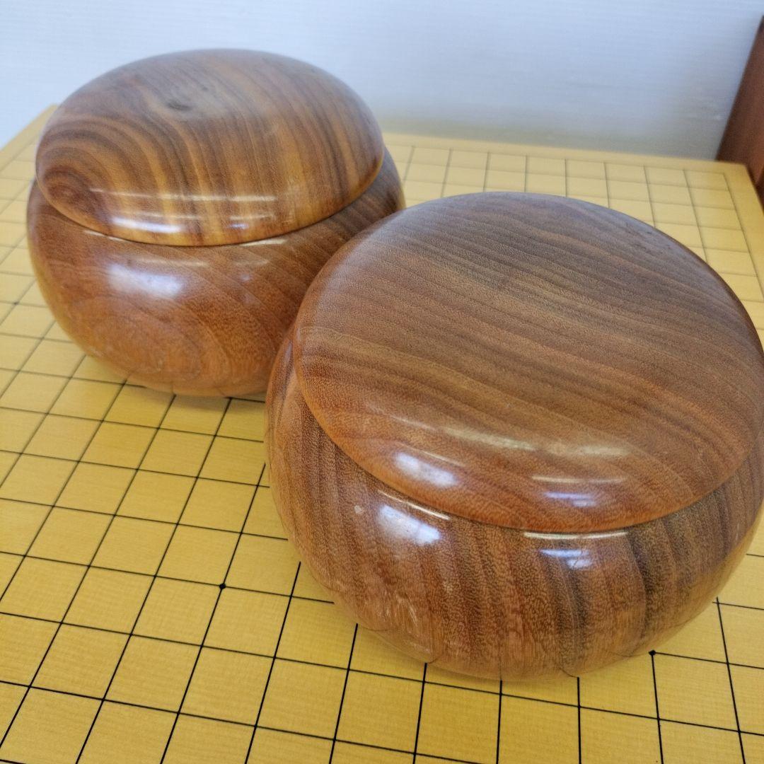 本榧　木製囲碁盤セット 碁石2個付き