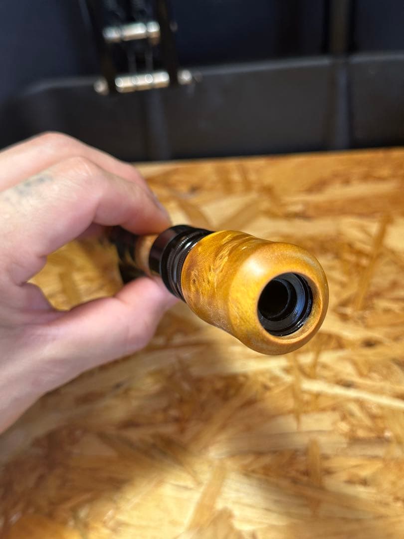 グリップ　トップウォーター渓流　ハンドメイド　ハイブリッドウッド