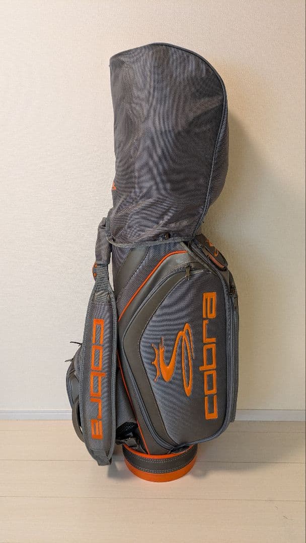 コブラ　キャディバッグCobra グレー/オレンジ　リッキー・ファウラー