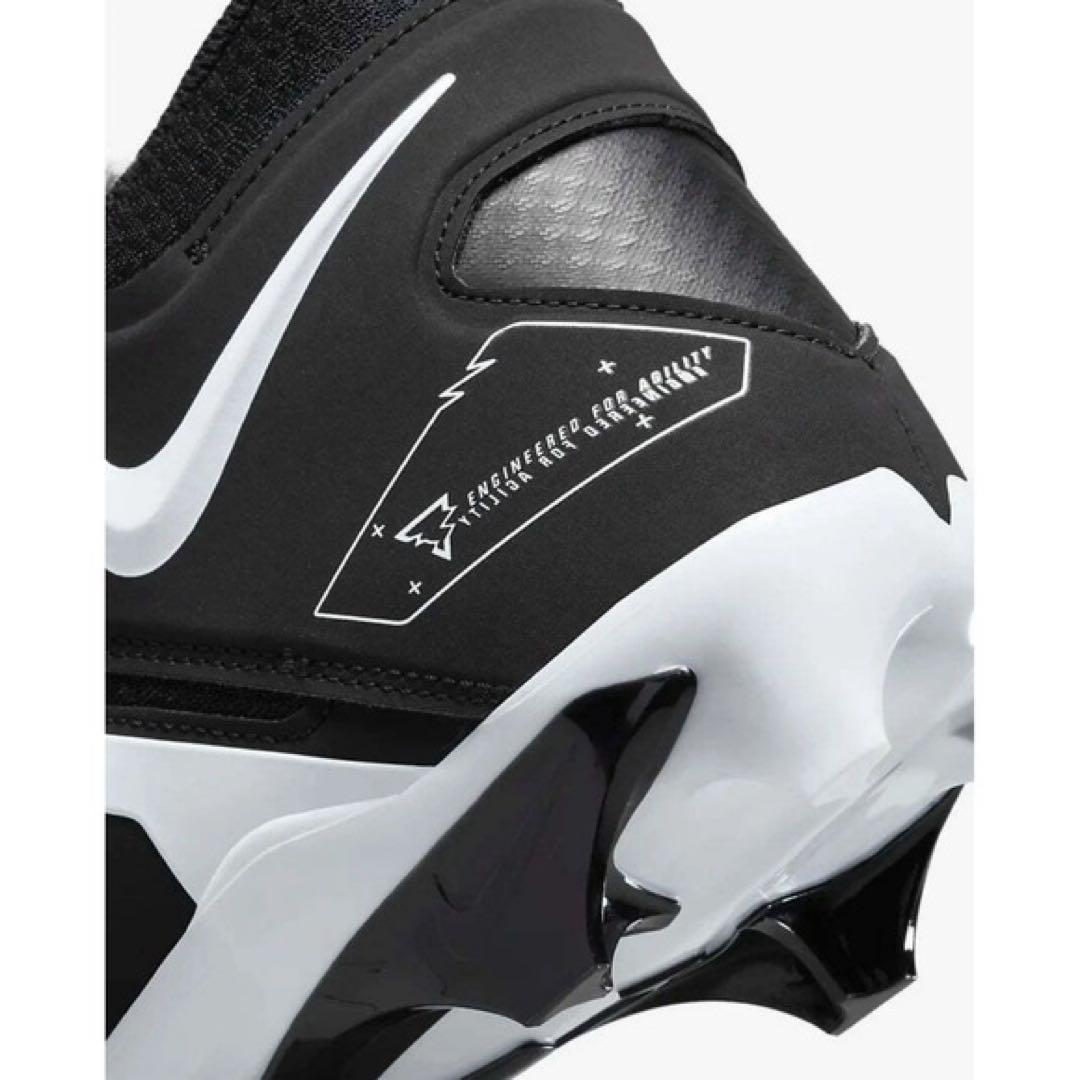 ナイキ 28 アルファメナス 3 アメフト スパイク シューズ 靴 黒 ミッド