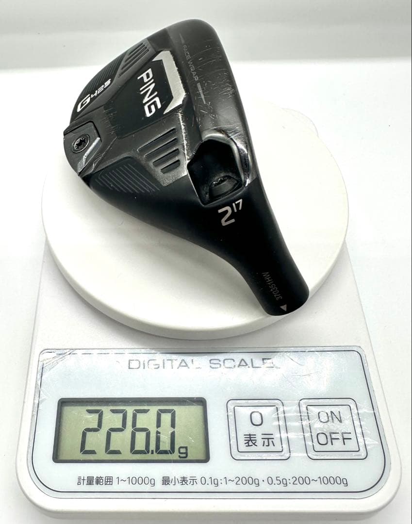 中古美品／PINGピン｜G425ハイブリッド2番UT17度｜ヘッドのみ