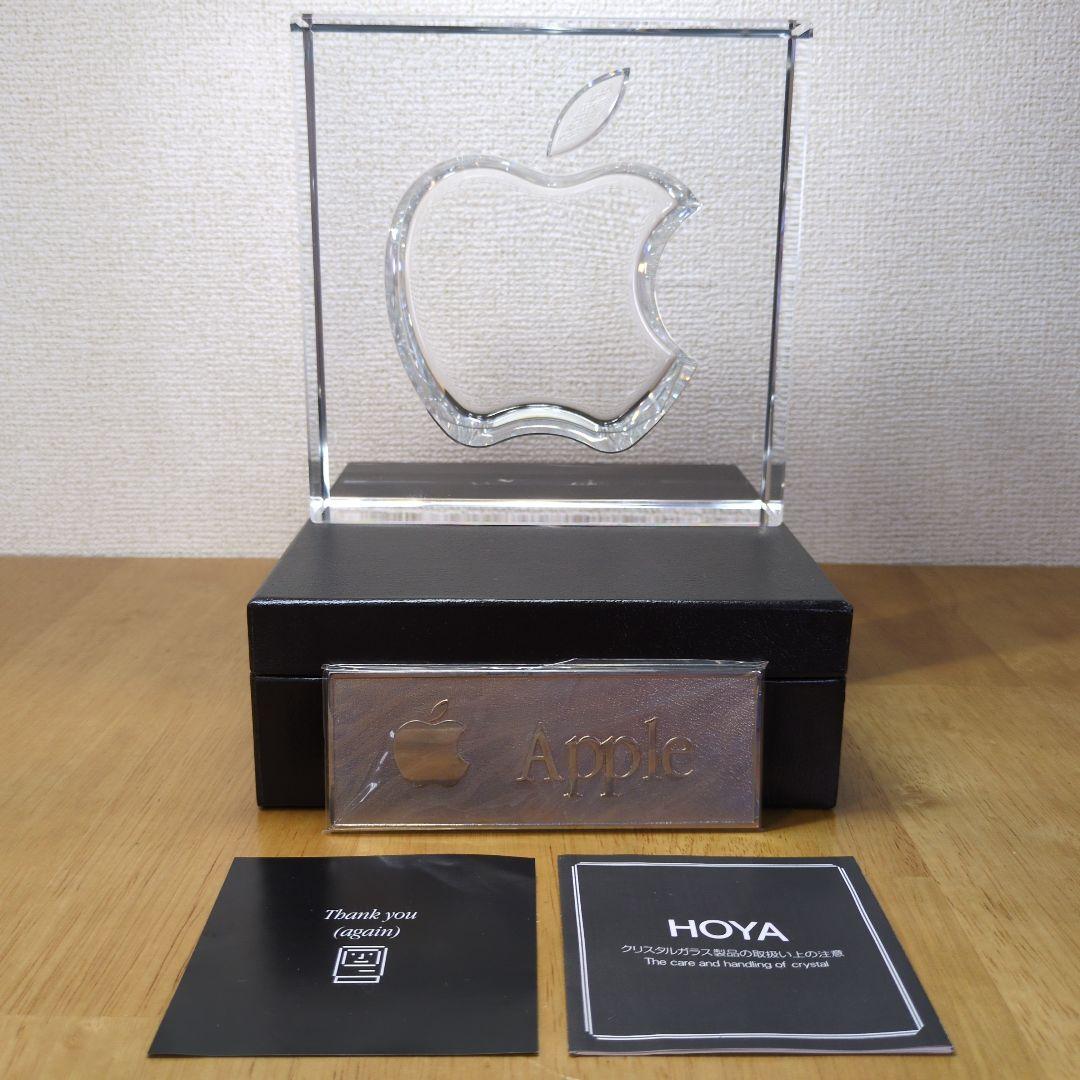 Apple 20周年記念 HOYA製クリスタルガラス 置物 記念品　プレミア