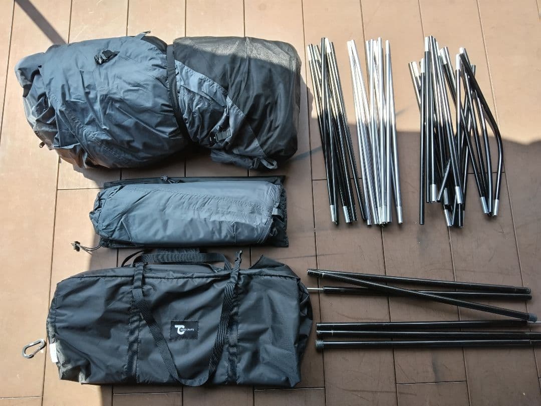 tokyocrafts テンビシェルター ルーフ付 別メーカー跳ね上げポール付