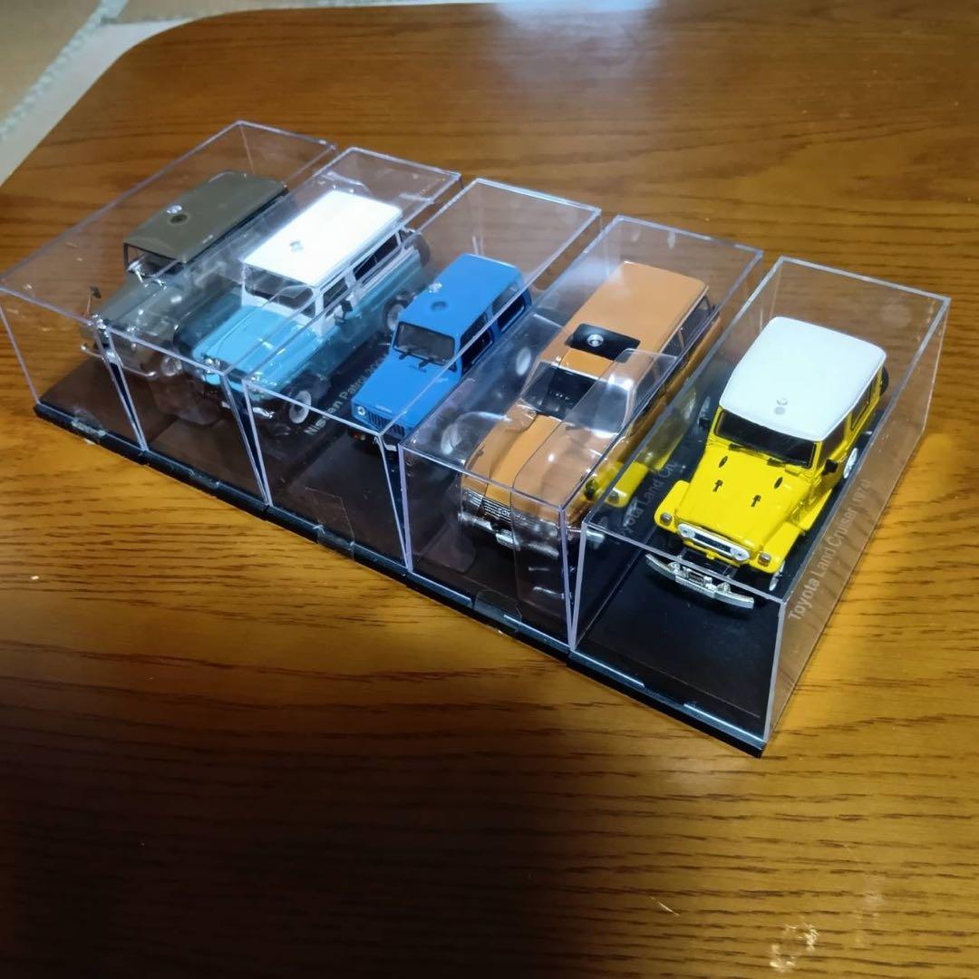 【5台セット】国産名車コレクション　1/43 ランドクルーザー　ジープ　他