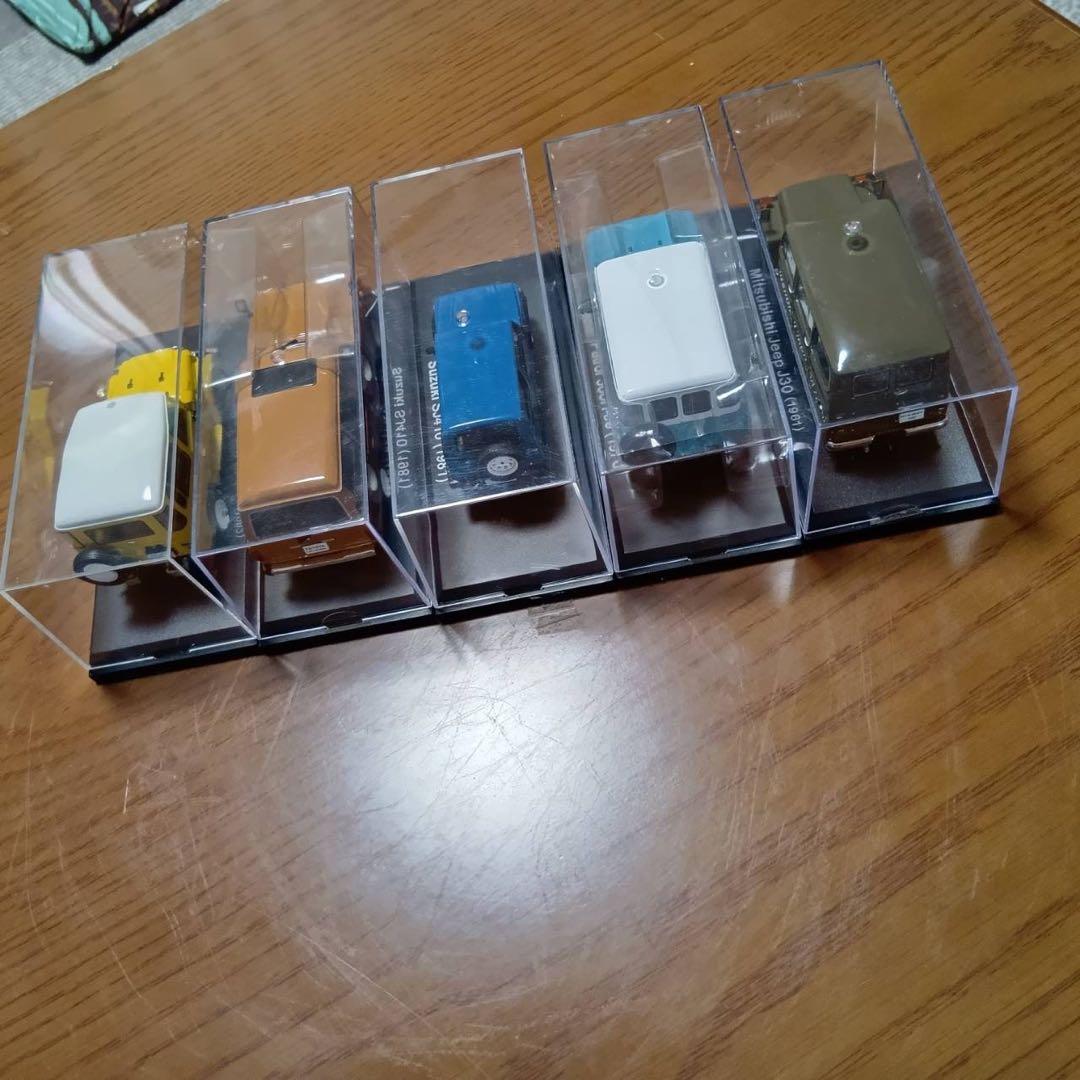 【5台セット】国産名車コレクション　1/43 ランドクルーザー　ジープ　他