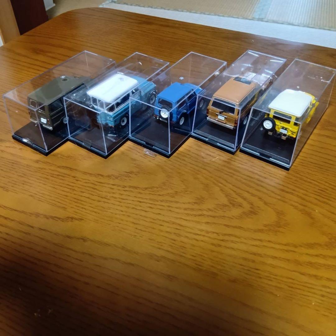 【5台セット】国産名車コレクション　1/43 ランドクルーザー　ジープ　他