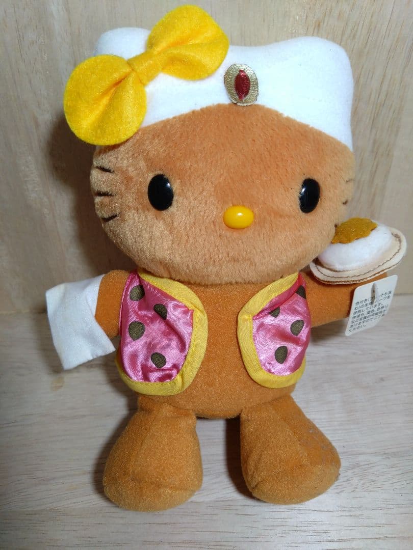 超激レア☆日焼けキティ&ミミィ☆カレーインドコスチュームぬいぐるみ　2002年