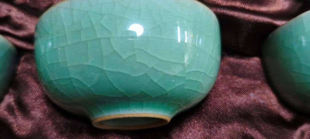 #龍泉青磁茶器 10件セット#世界文化遺産 韓美林