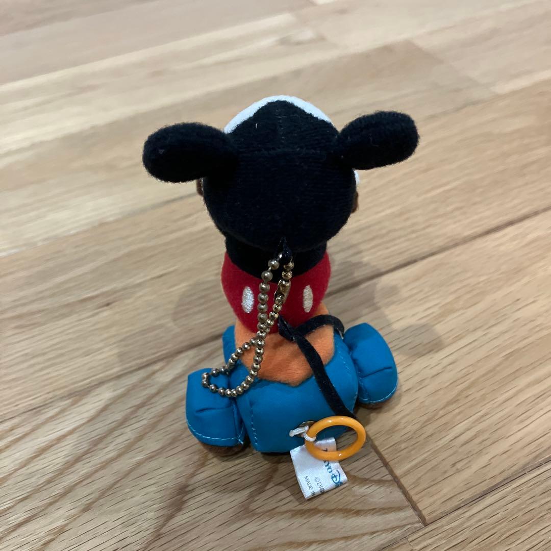 東京ディズニーシー　ミッキーマウス　バイクぬいぐるみキーホルダー　ぶるぶるレトロ