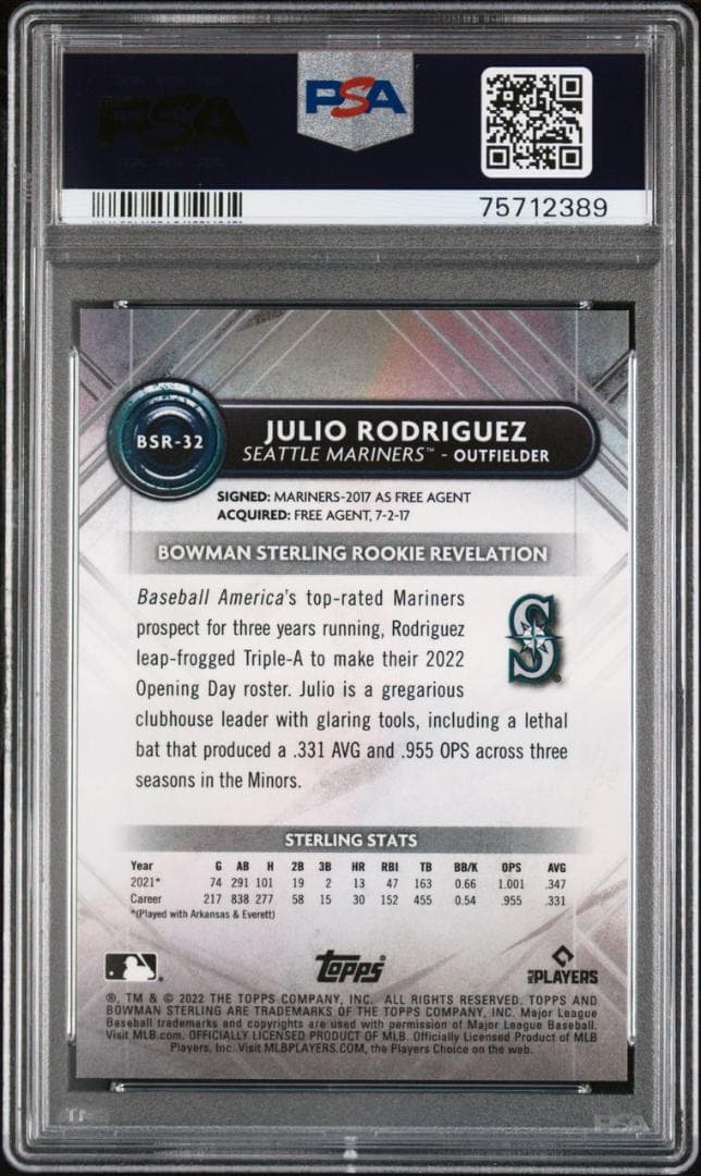 【超希少_PSA10】Julio Rodriguez_RCカード_1桁シリアル