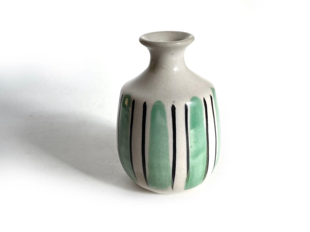 陶芸家　小山岑一　色絵　徳利　酒器　共箱　壺中居取扱　小山冨士夫