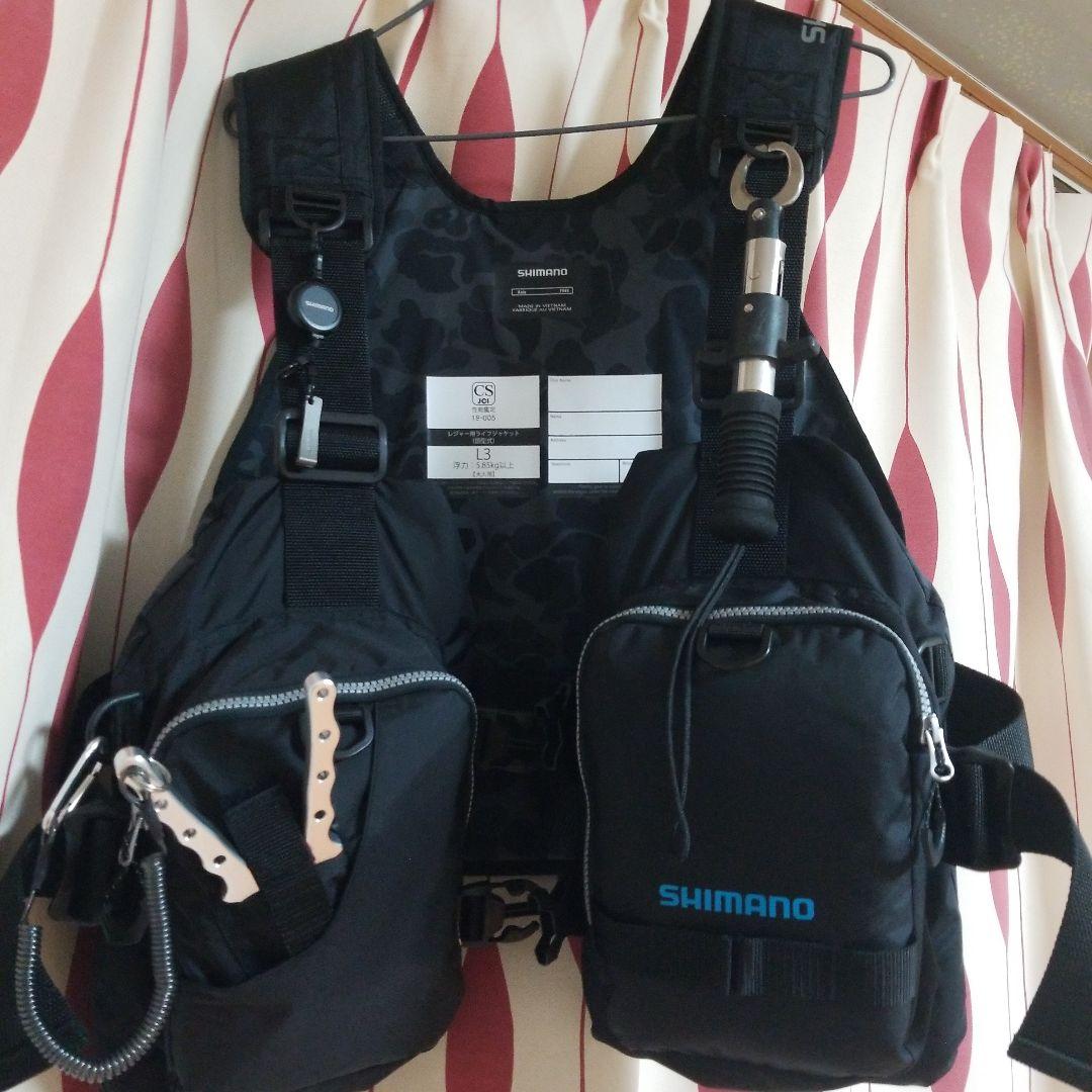 シマノ(SHIMANO) VF-068T ゲームベストライト フリー ブラック