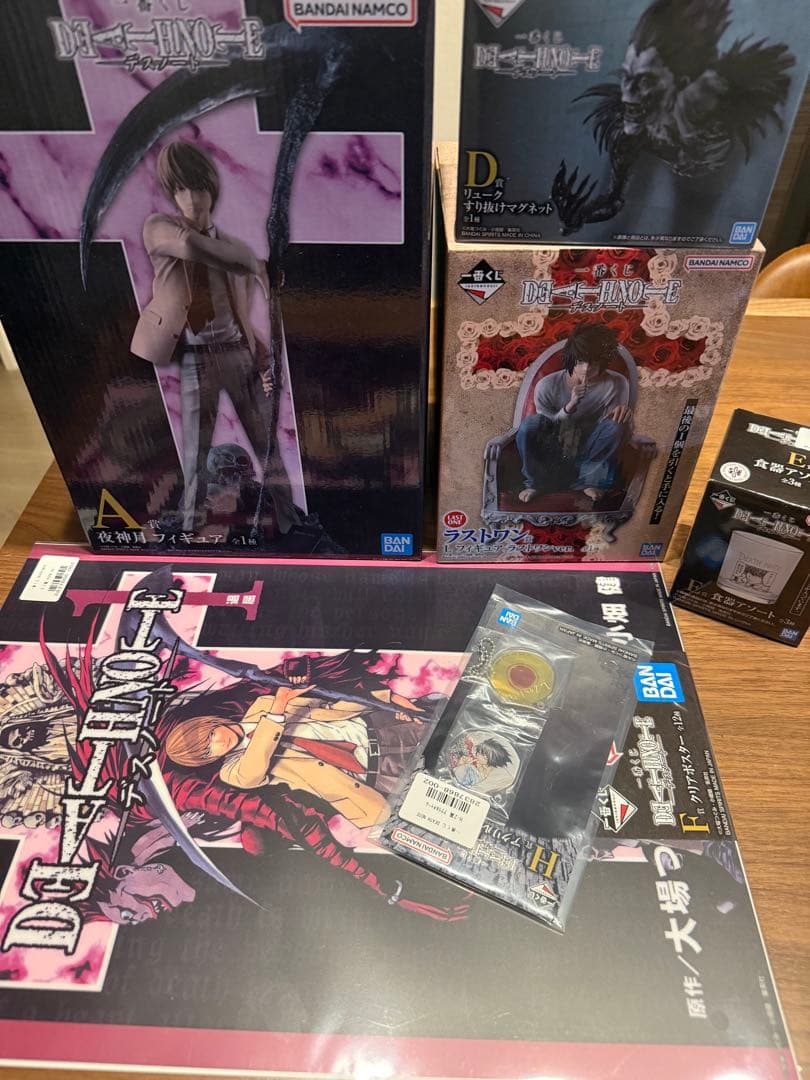 デスノート　一番くじ　A賞夜神月　ラストワン　D賞 E賞 F賞 H賞　6点セット