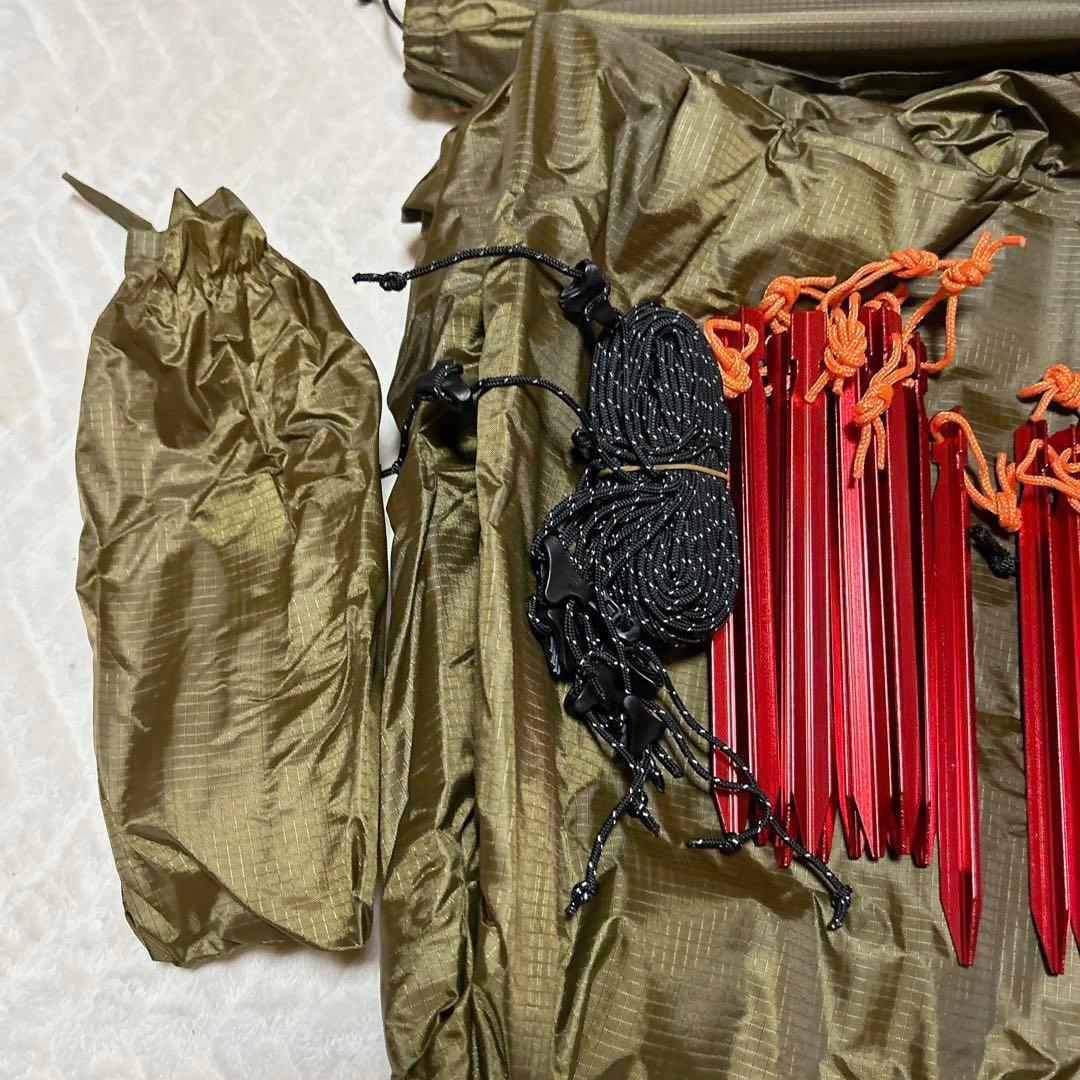 パップテント 軍幕テント 2人用 TCポリコットン素材 アウトドア 未使用