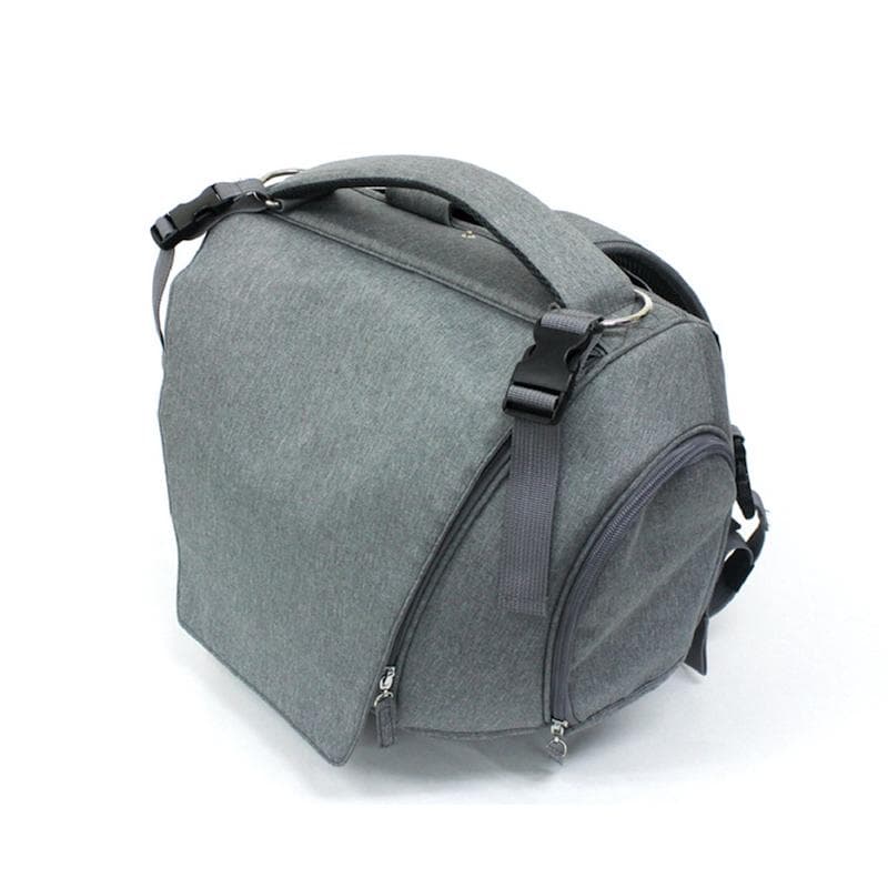 OPPO オッポ ロング ペット キャリーバッグ グレー 犬 猫 広め空間 灰色