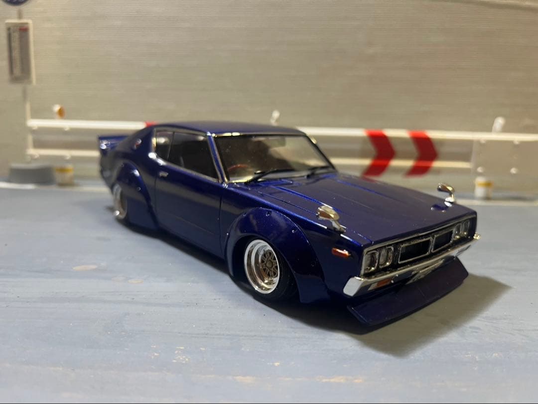 スカイライン　プラモデル　完成品