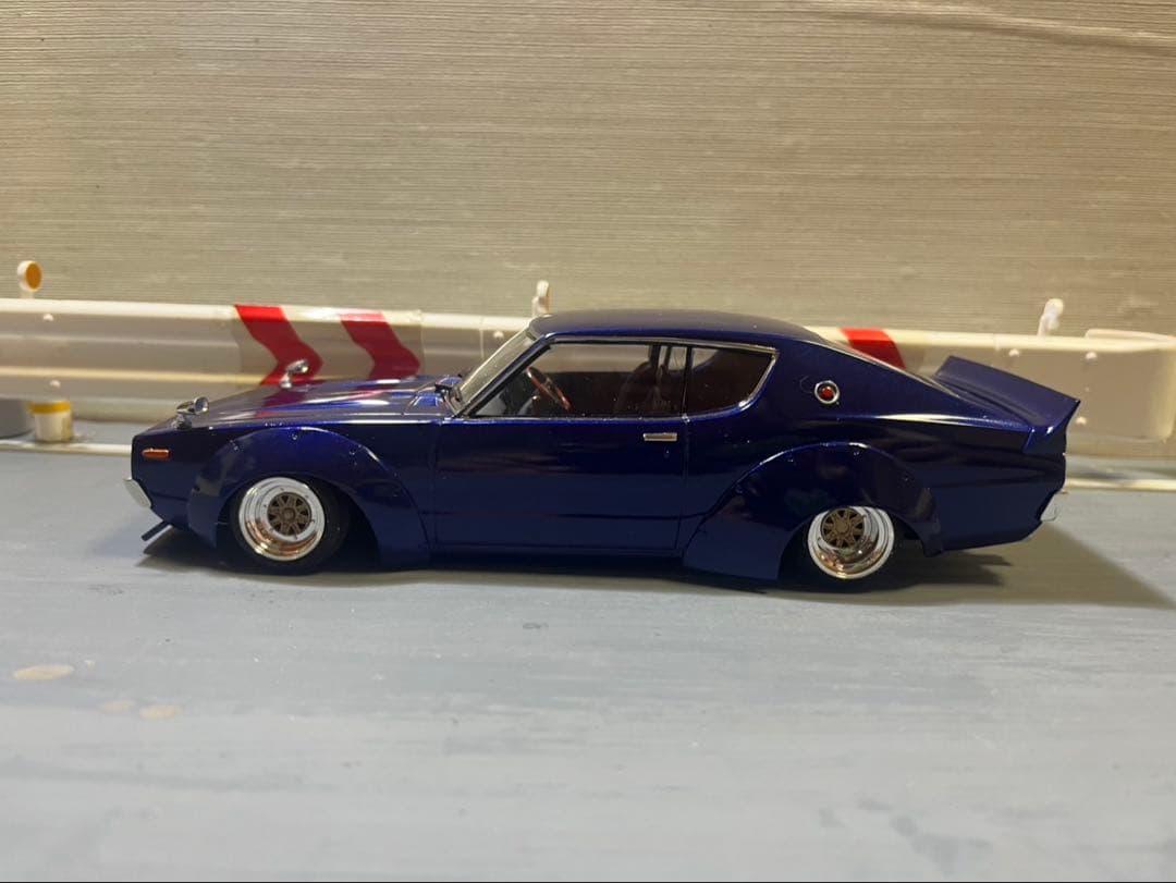 スカイライン　プラモデル　完成品