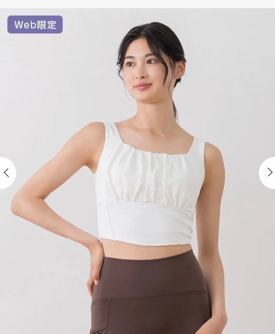 【新品】SUKALA スカーラ フラワーレースブラトップ M オフホワイト