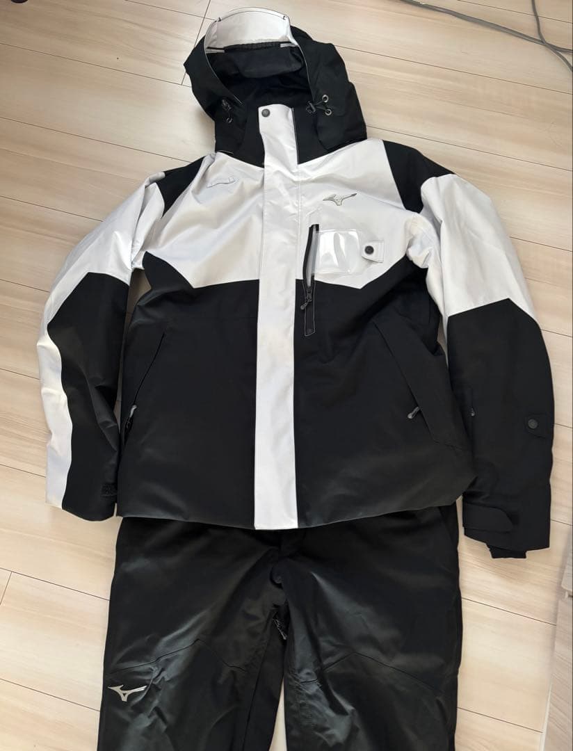 Mizuno スキーウェアセット ブラック/ホワイト
