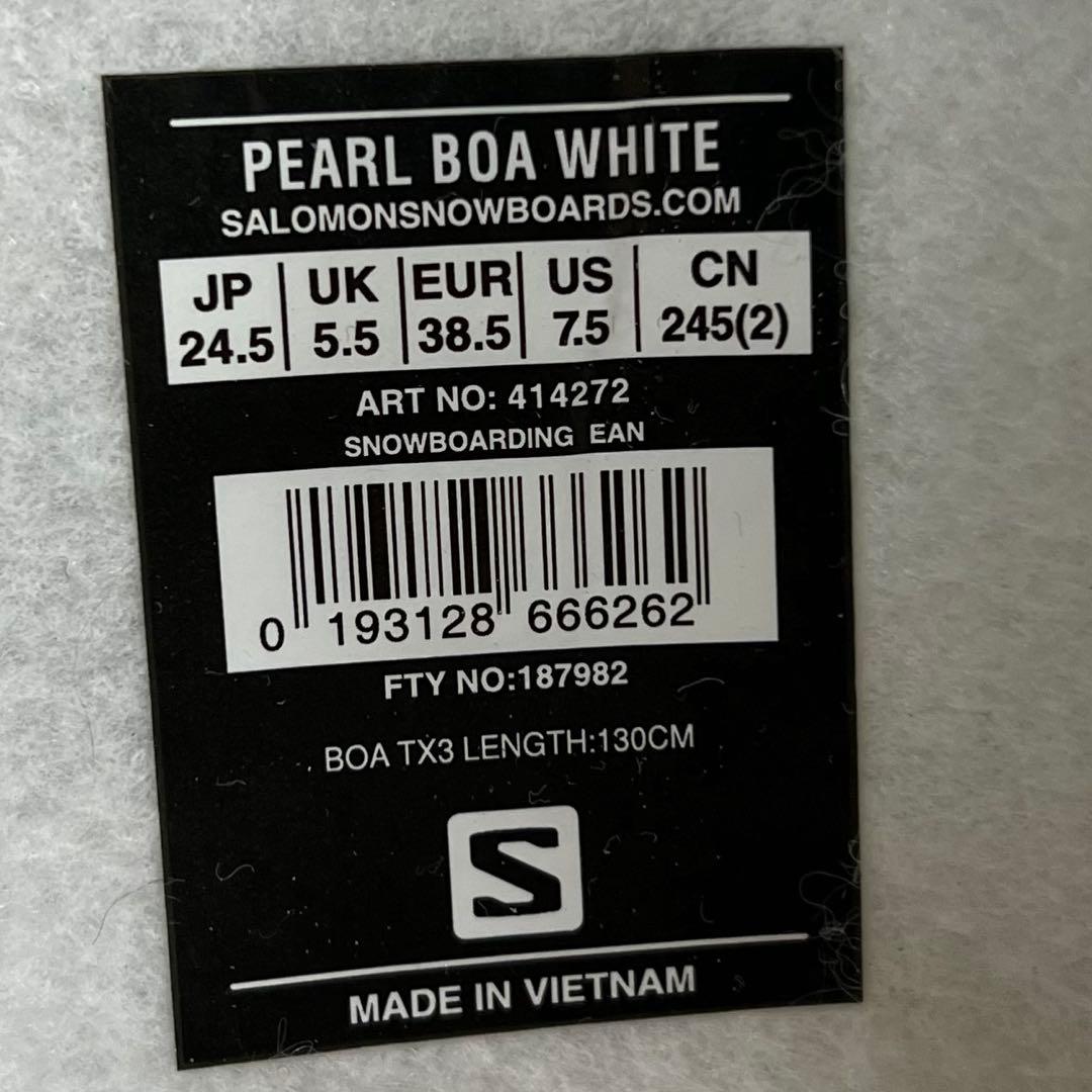 【即日発送】SALOMON PEARL BOA WHITE 24.5cm