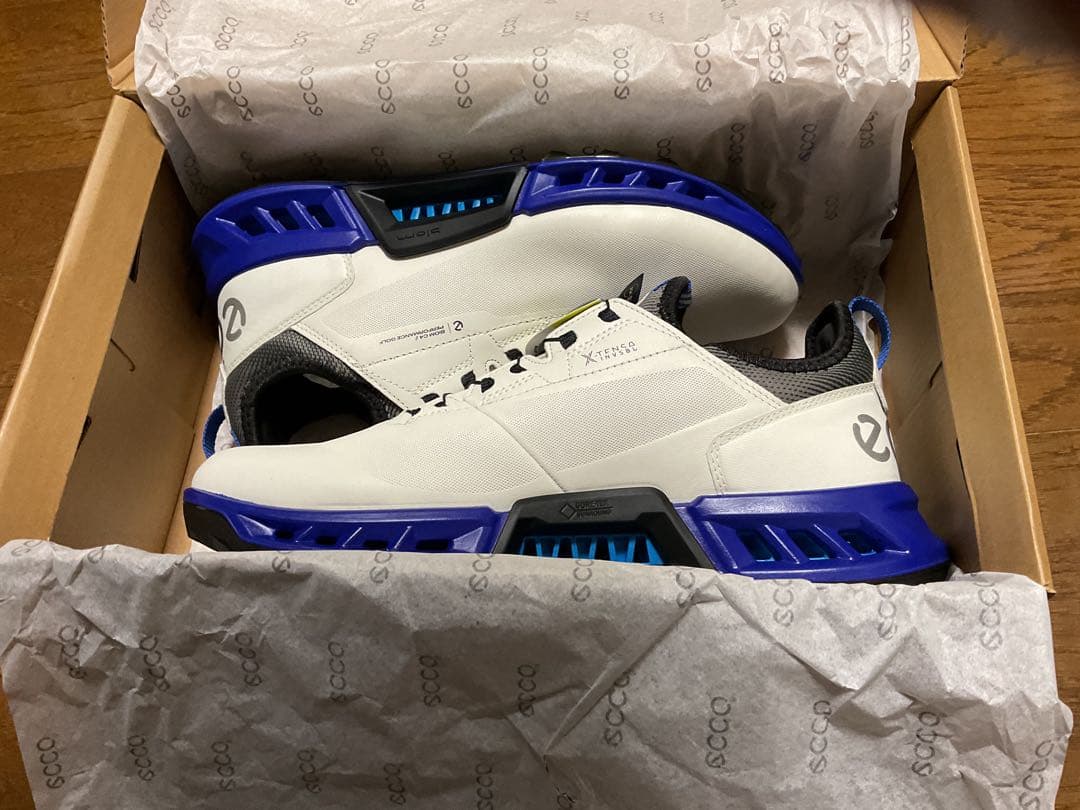 eccoゴルフシューズ バイオム C4 ボア EU40 ホワイト/ブルー