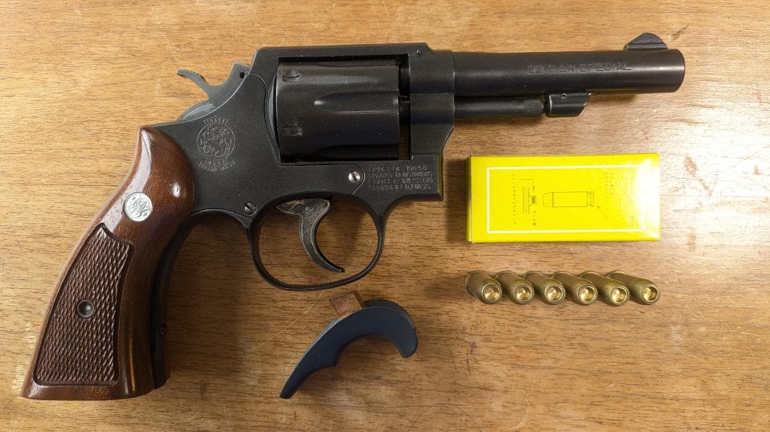 コクサイ　S&W M10 FBI SP HW モデルガン 限定木グリ