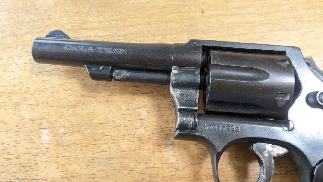 コクサイ　S&W M10 FBI SP HW モデルガン 限定木グリ