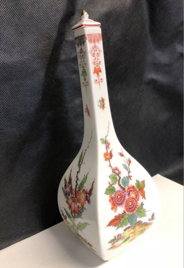 マイセン 柿右衛門様式の蓋付花瓶