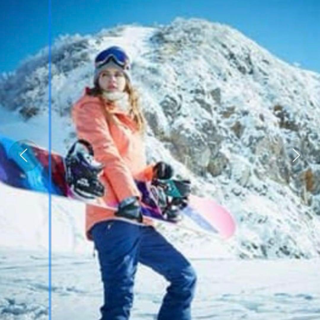 ROXY　スノーボードウェア M マウンテンジャケット　サーモンピンク　フード付