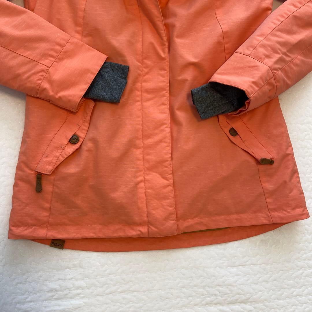 ROXY　スノーボードウェア M マウンテンジャケット　サーモンピンク　フード付