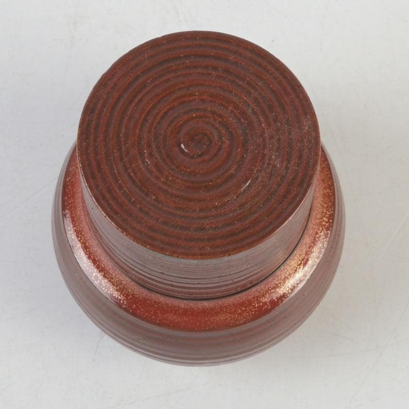 茶道具　漆塗　帽子茶器　棗　時代箱付　V　9816