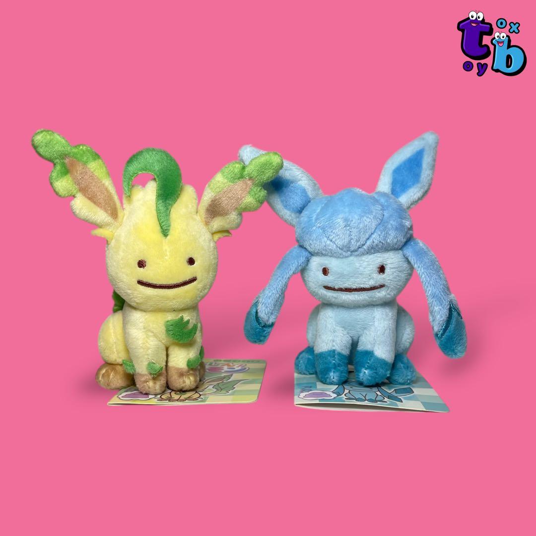 ポケモンセンターオリジナル【へんしんメタモン リーフィア/グレイシア】ぬいぐるみ