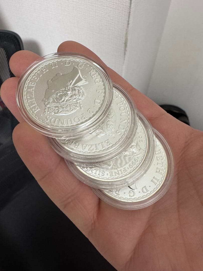 2021 イギリス　ブリタニア銀貨 1オンス (クリアーケース入り)1枚