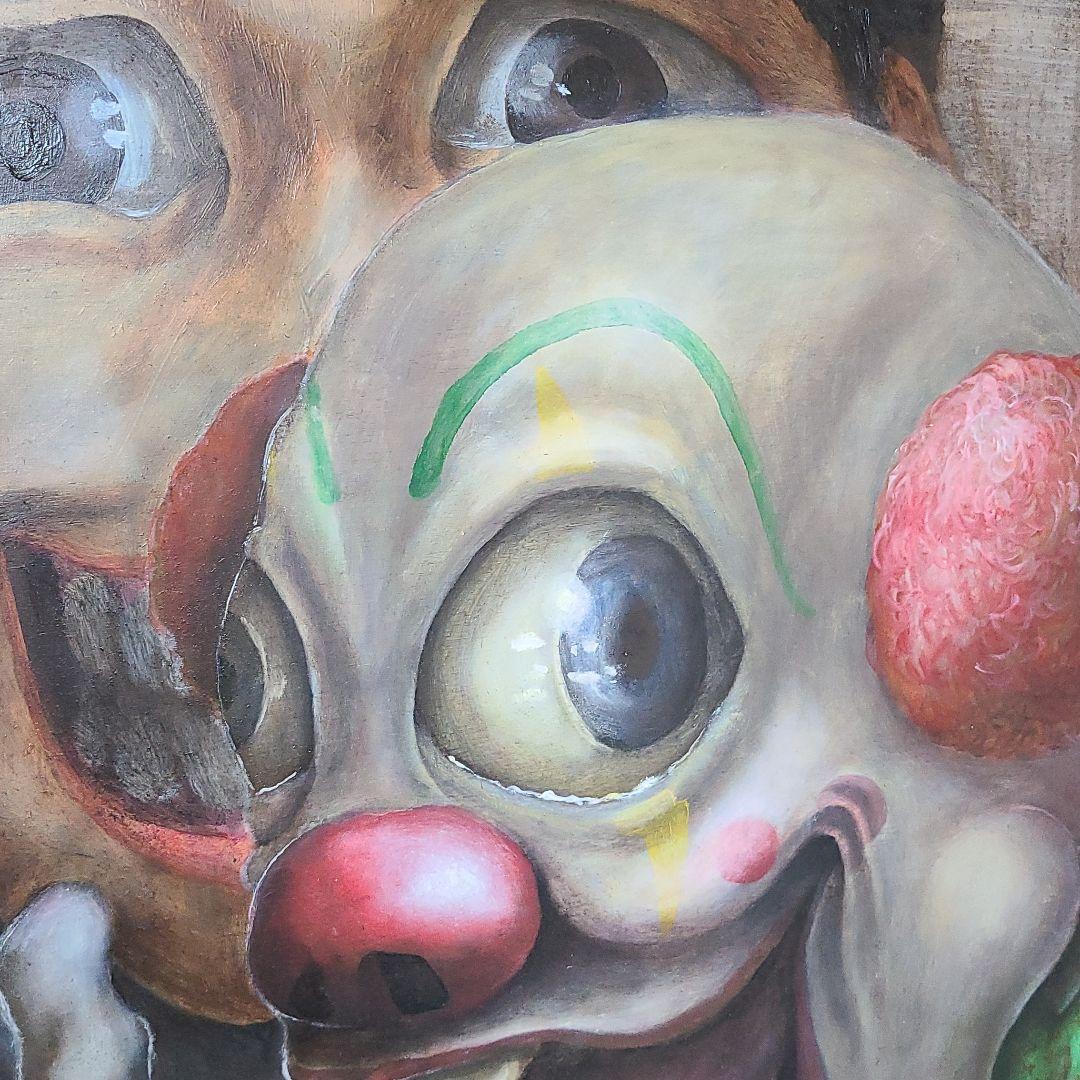 絵画　油彩　【ぼくのともだち】