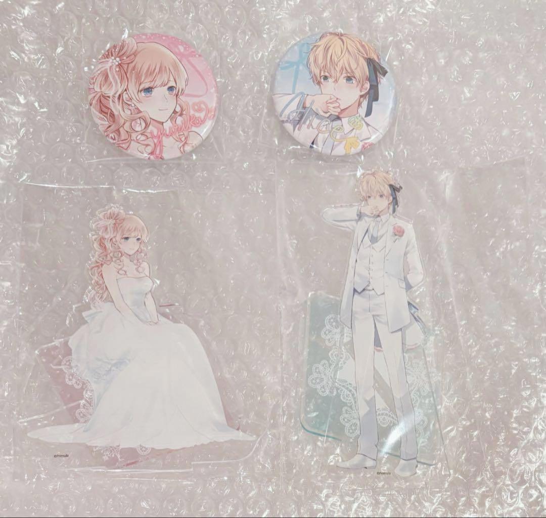 大正×対称アリス　クラファン　アクリルスタンド　缶バッジ　アリス　百合花