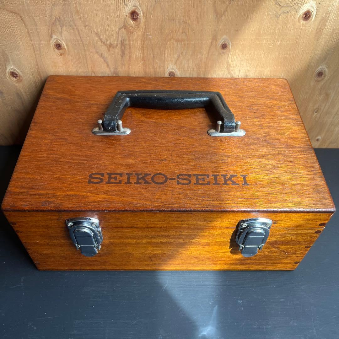 【希少】SEIKO ビンテージ 木箱 SEIKO-SEIKI 道具箱