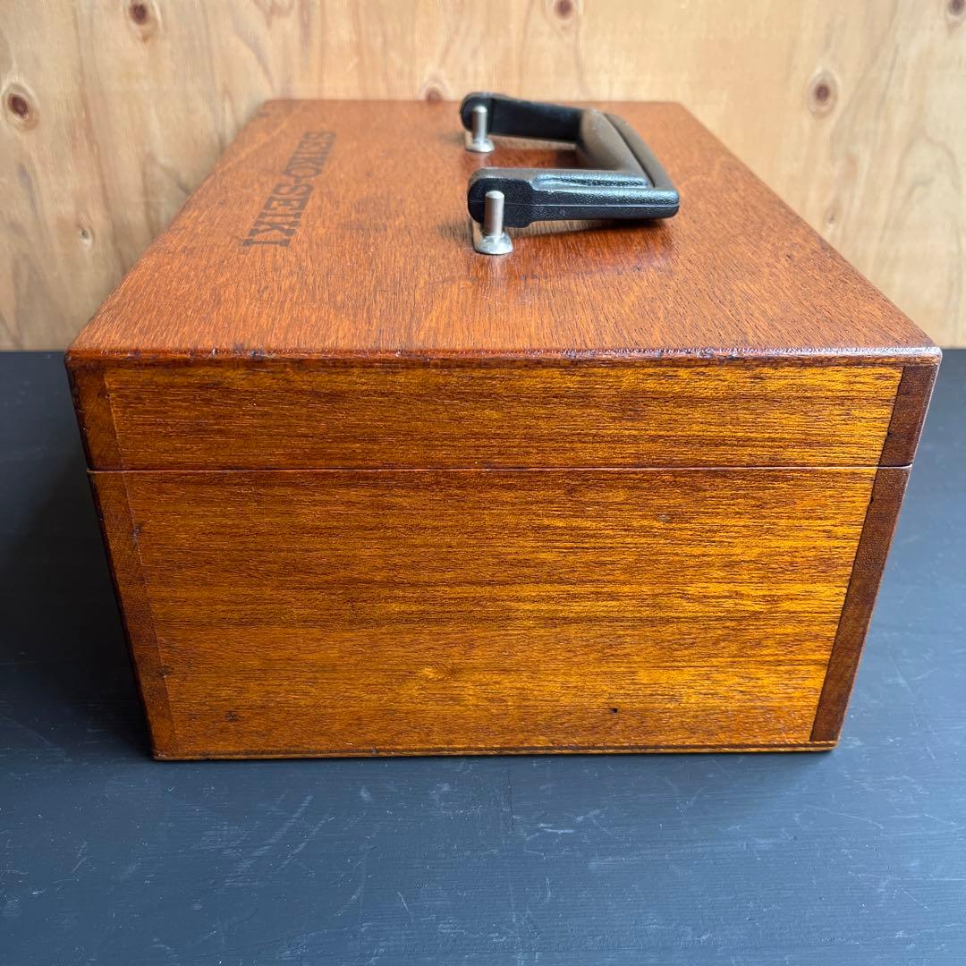 【希少】SEIKO ビンテージ 木箱 SEIKO-SEIKI 道具箱